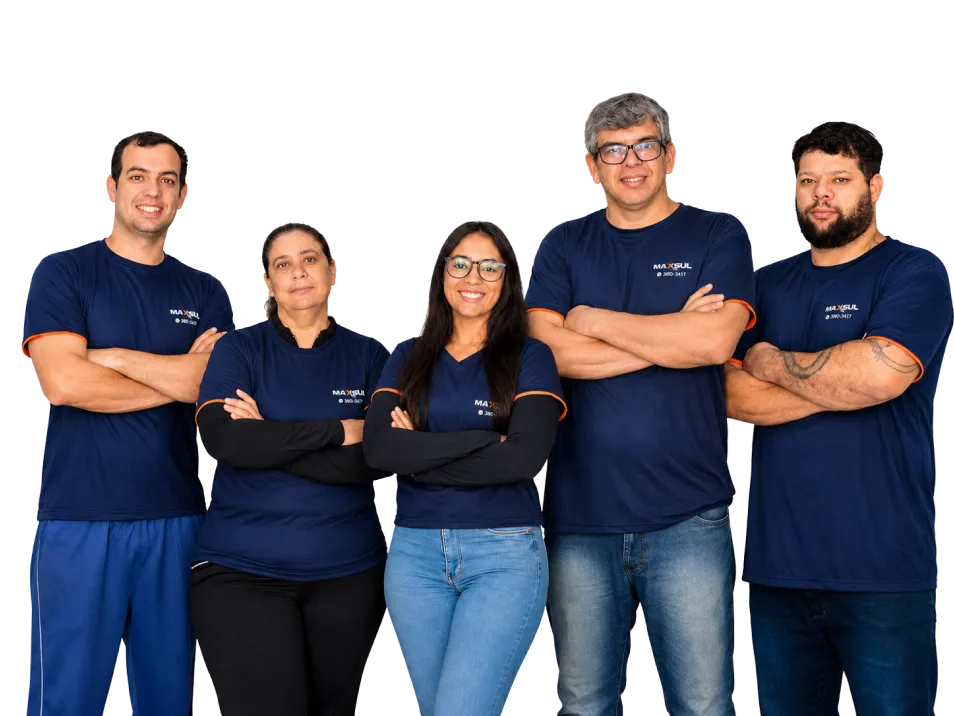 Equipe da Maxsul Baterias — a família que atende você em São Leopoldo/RS